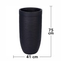 Ghiveci ecologic, Eco-friendly, Naimeed D6339, Mare, din materiale minerale, Negru, 75X41x41cm Ghiveci ecologic, Eco-friendly, Naimeed D6339, Mare, din materiale minerale, Negru, 75X41x41cm