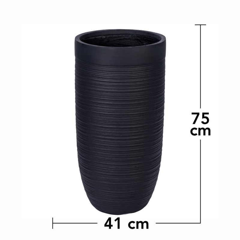 Ghiveci ecologic, Eco-friendly, Naimeed D6339, Mare, din materiale minerale, Negru, 75X41x41cm Ghiveci ecologic, Eco-friendly, Naimeed D6339, Mare, din materiale minerale, Negru, 75X41x41cm