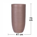 Ghiveci ecologic, Eco-friendly, Naimeed D6340, Mare, din materiale minerale, Maro, 75X41x41cm Ghiveci ecologic, Eco-friendly, Naimeed D6340, Mare, din materiale minerale, Maro, 75X41x41cm