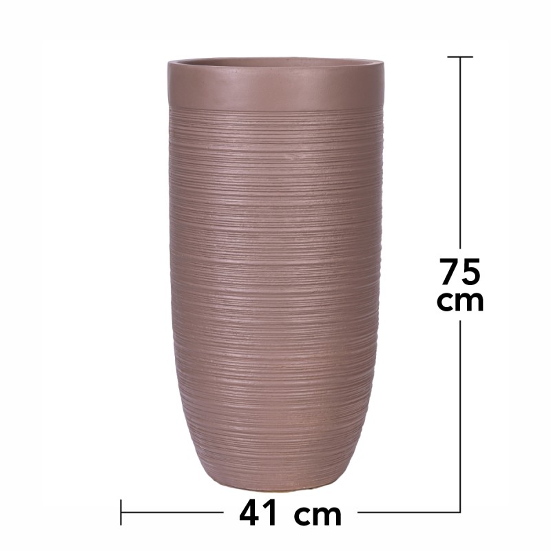 Ghiveci ecologic, Eco-friendly, Naimeed D6340, Mare, din materiale minerale, Maro, 75X41x41cm Ghiveci ecologic, Eco-friendly, Naimeed D6340, Mare, din materiale minerale, Maro, 75X41x41cm
