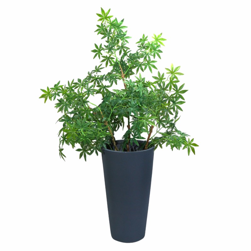Ghiveci ecologic, Eco-friendly, Naimeed D6341, Mic, din materiale minerale, Gri, 60x30x30cm