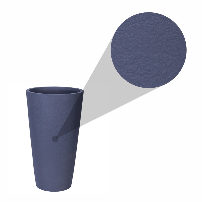 Ghiveci ecologic, Eco-friendly, Naimeed D6341, Mic, din materiale minerale, Gri, 60x30x30cm