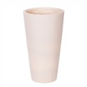 Ghiveci ecologic, Eco-friendly, Naimeed D6342, Mic, din materiale minerale, Crem, 60x30x30cm