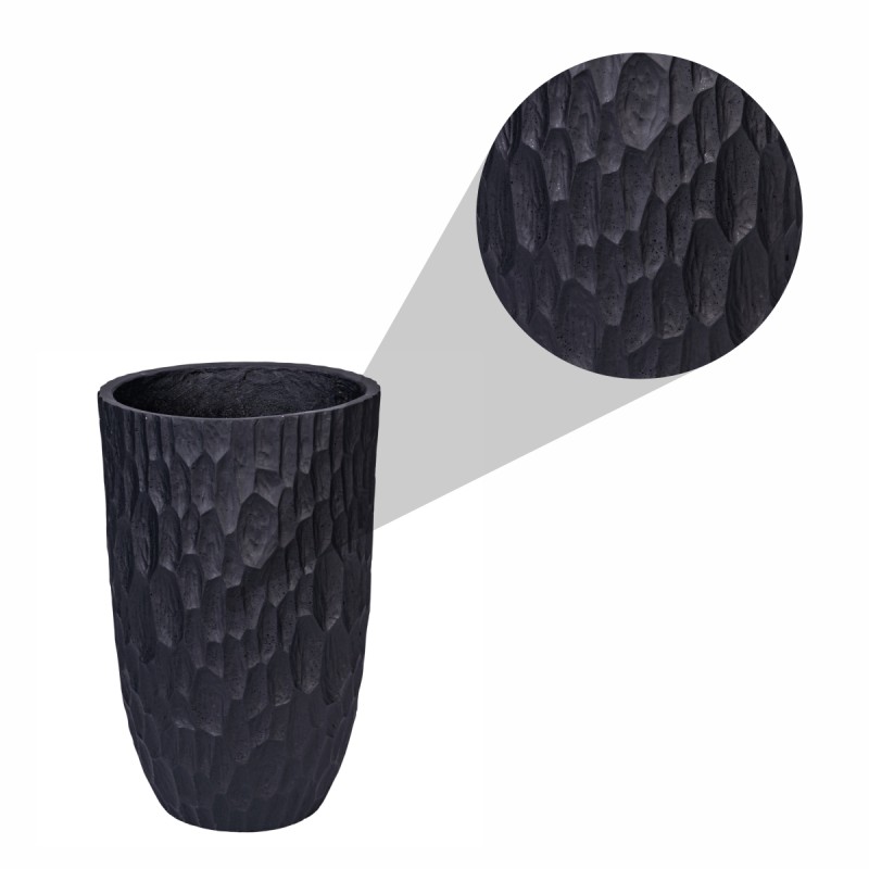 Ghiveci ecologic, Eco-friendly, Naimeed D6343, Mediu, din materiale minerale, Negru, 56x36x36cm Ghiveci ecologic, Eco-friendly, Naimeed D6343, Mediu, din materiale minerale, Negru, 56x36x36cm