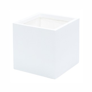 Ghiveci ecologic, Eco-friendly, Naimeed D6346, Mic, din materiale minerale, Alb, 30x30x30cm Ghiveci ecologic, Eco-friendly, Naimeed D6346, Mic, din materiale minerale, Alb, 30x30x30cm