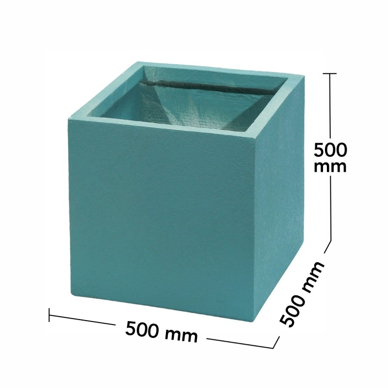 Ghiveci ecologic, Eco-friendly, Naimeed D6347, Mare, din materiale minerale, Verde, 50x50x50cm Ghiveci ecologic, Eco-friendly, Naimeed D6347, Mare, din materiale minerale, Verde, 50x50x50cm