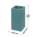 Ghiveci ecologic, Eco-friendly, Naimeed D6348, Mic, din materiale minerale, Verde, 55x26x26cm Ghiveci ecologic, Eco-friendly, Naimeed D6348, Mic, din materiale minerale, Verde, 55x26x26cm