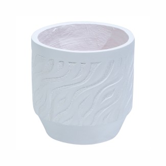 Ghiveci ecologic, Eco-friendly, Naimeed D6360, Mic, din materiale minerale, Alb, 28x27x27cm Ghiveci ecologic, Eco-friendly, Naimeed D6360, Mic, din materiale minerale, Alb, 28x27x27cm