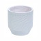 Ghiveci ecologic, Eco-friendly, Naimeed D6360, Mic, din materiale minerale, Alb, 28x27x27cm
