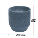 Ghiveci ecologic, Eco-friendly, Naimeed D6362, Mic, din materiale minerale, Gri, 28x27x27cm Ghiveci ecologic, Eco-friendly, Naimeed D6362, Mic, din materiale minerale, Gri, 28x27x27cm