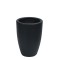 Ghiveci ecologic, Eco-friendly, Naimeed D6363, Mic, din materiale minerale, Negru, 39x24x24cm