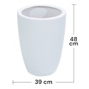 Ghiveci ecologic, Eco-friendly, Naimeed D6364, Mare, din materiale minerale, Alb, 48x39x39cm Ghiveci ecologic, Eco-friendly, Naimeed D6364, Mare, din materiale minerale, Alb, 48x39x39cm