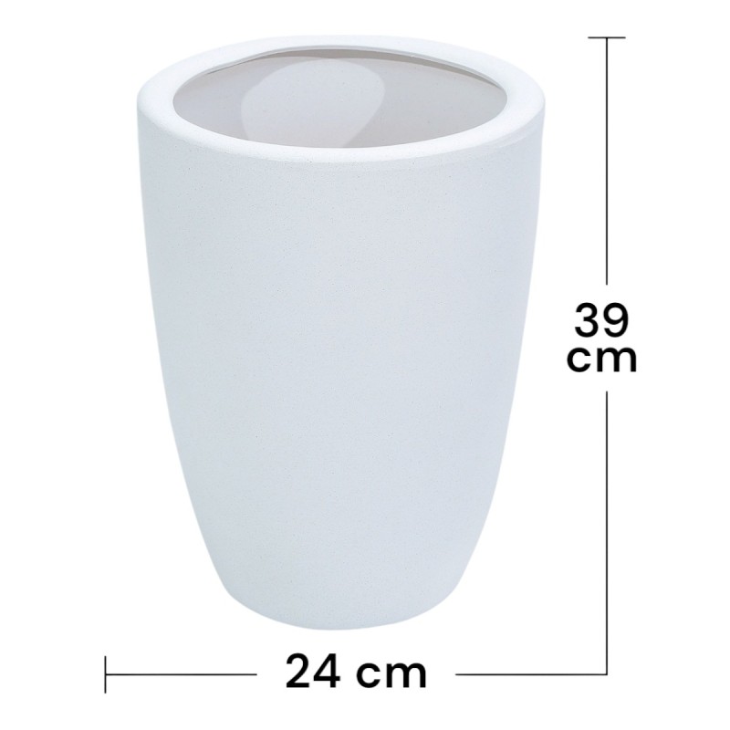 Ghiveci ecologic, Eco-friendly, Naimeed D6364, Mic, din materiale minerale, Alb, 39x24x24cm Ghiveci ecologic, Eco-friendly, Naimeed D6364, Mic, din materiale minerale, Alb, 39x24x24cm