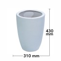 Ghiveci ecologic, Eco-friendly, Naimeed D6365, Mediu, din materiale minerale, Gri, 43x31x31cm Ghiveci ecologic, Eco-friendly, Naimeed D6365, Mediu, din materiale minerale, Gri, 43x31x31cm