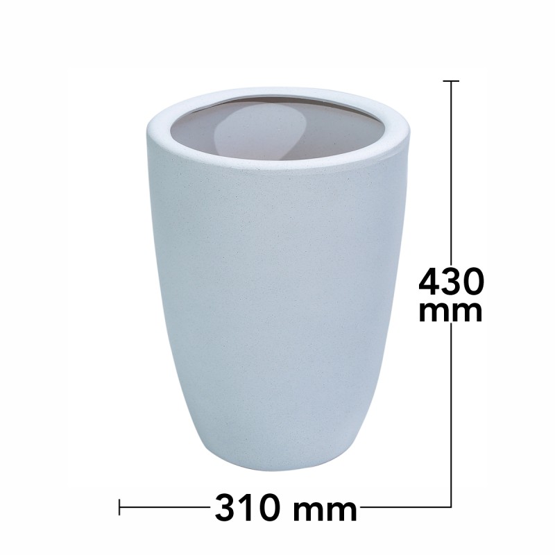 Ghiveci ecologic, Eco-friendly, Naimeed D6365, Mediu, din materiale minerale, Gri, 43x31x31cm Ghiveci ecologic, Eco-friendly, Naimeed D6365, Mediu, din materiale minerale, Gri, 43x31x31cm