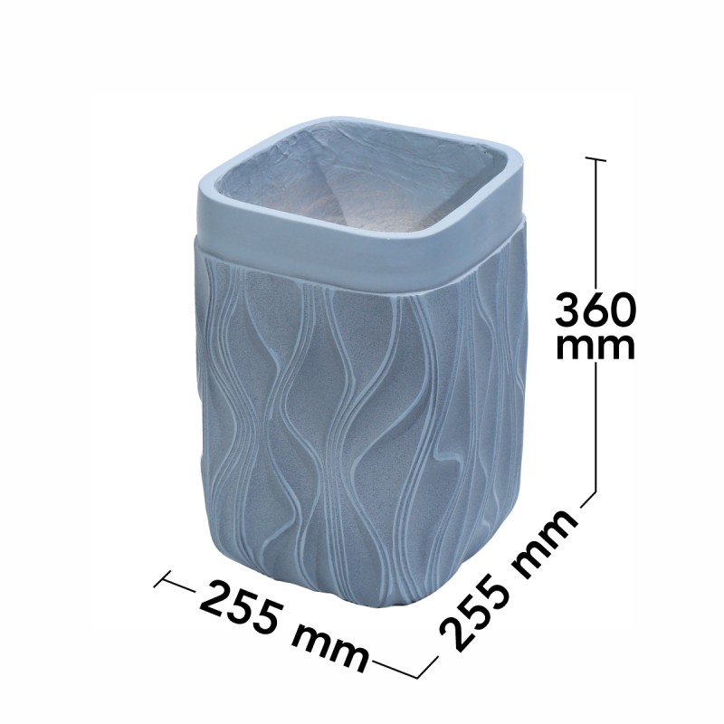 Ghiveci ecologic, Eco-friendly, Naimeed D6368, Mic, din materiale minerale, Gri, 36x25,5x25,5cm Ghiveci ecologic, Eco-friendly, Naimeed D6368, Mic, din materiale minerale, Gri, 36x25,5x25,5cm