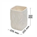 Ghiveci ecologic, Eco-friendly, Naimeed D6369, Mic, din materiale minerale, Crem, 36x25,5x25,5cm Ghiveci ecologic, Eco-friendly, Naimeed D6369, Mic, din materiale minerale, Crem, 36x25,5x25,5cm