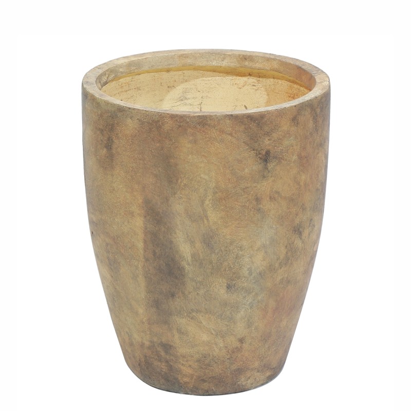 Ghiveci ecologic, Eco-friendly, Naimeed D6371, Mic, din materiale minerale, Maro, 32x26x26cm