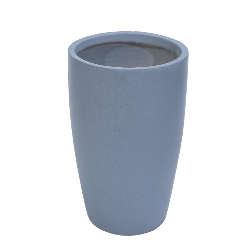 Ghiveci ecologic, Eco-friendly, Naimeed D6372, Mic, din materiale minerale, Gri, 32x26x26cm