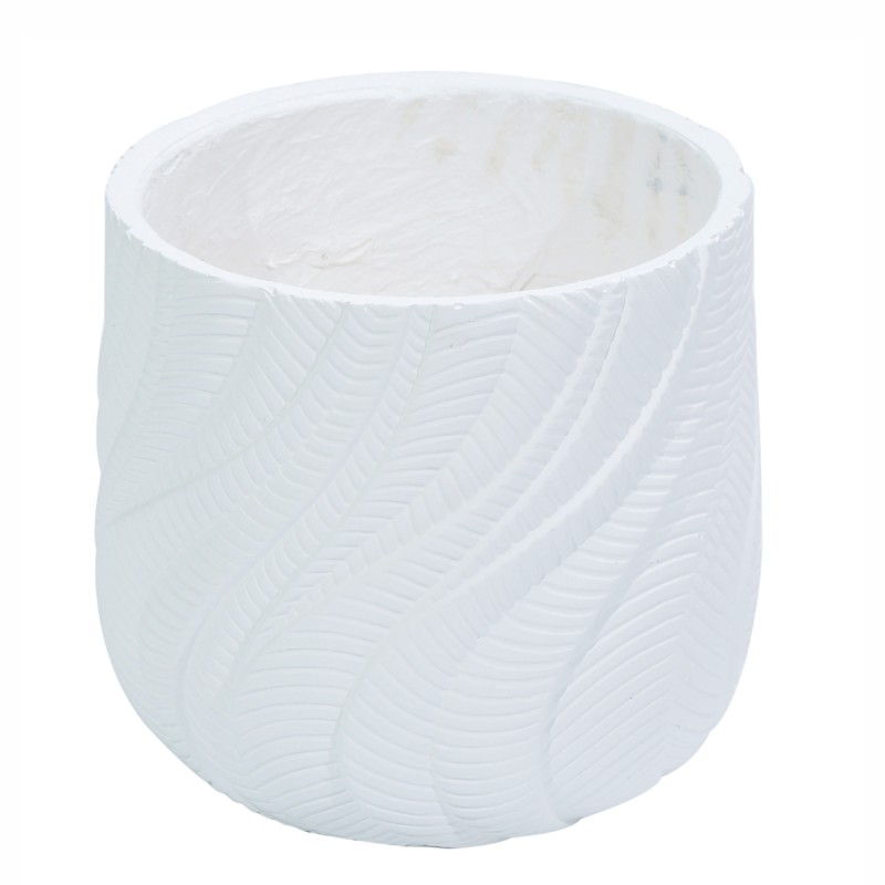 Ghiveci ecologic, Eco-friendly, Naimeed D6379, Mediu, din materiale minerale, Alb, 34x37x37cm Ghiveci ecologic, Eco-friendly, Naimeed D6379, Mediu, din materiale minerale, Alb, 34x37x37cm