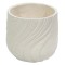Ghiveci ecologic, Eco-friendly, Naimeed D6380, Mare, din materiale minerale, Crem, 42x45x45cm
