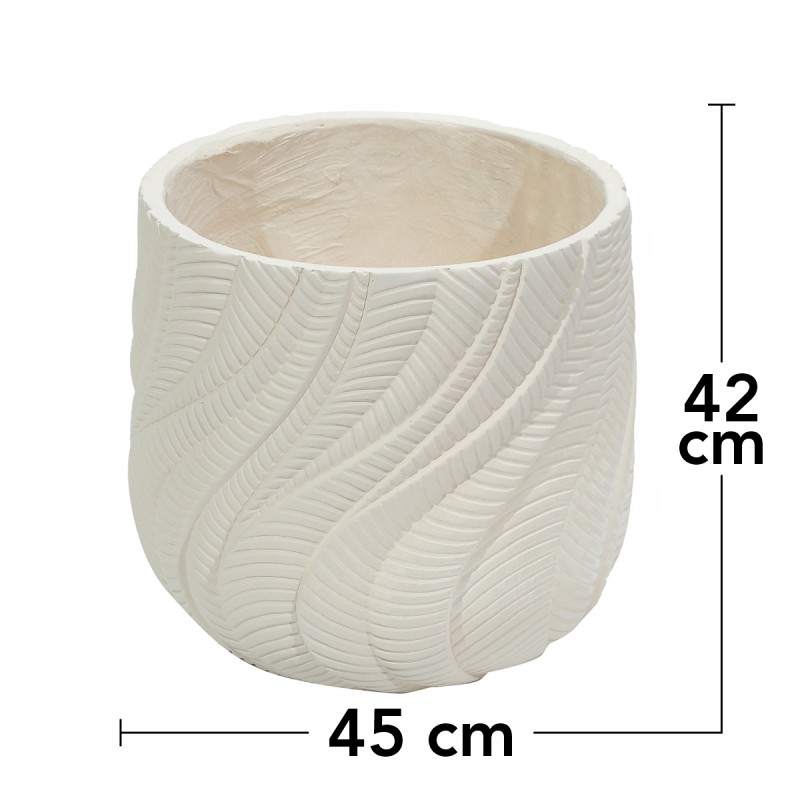 Ghiveci ecologic, Eco-friendly, Naimeed D6380, Mare, din materiale minerale, Crem, 42x45x45cm Ghiveci ecologic, Eco-friendly, Naimeed D6380, Mare, din materiale minerale, Crem, 42x45x45cm