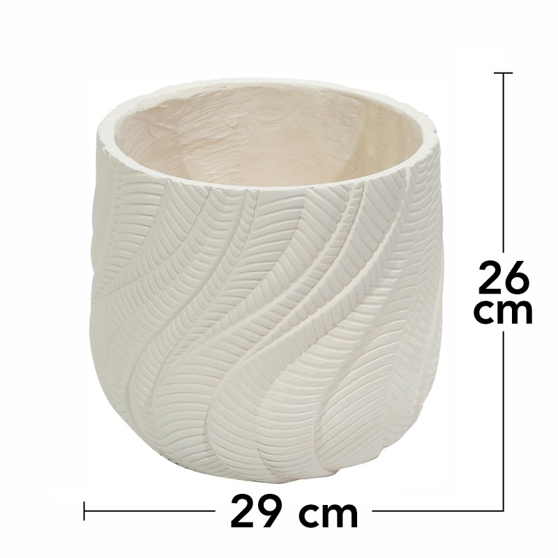Ghiveci ecologic, Eco-friendly, Naimeed D6380, Mic, din materiale minerale, Crem, 26x29x29cm Ghiveci ecologic, Eco-friendly, Naimeed D6380, Mic, din materiale minerale, Crem, 26x29x29cm