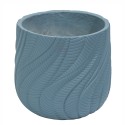 Ghiveci ecologic, Eco-friendly, Naimeed D6381, Mediu, din materiale minerale, Albastru Provincial, 34x37x37cm