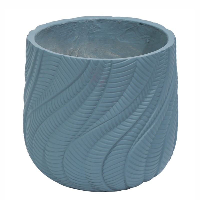 Ghiveci ecologic, Eco-friendly, Naimeed D6381, Mediu, din materiale minerale, Albastru Provincial, 34x37x37cm