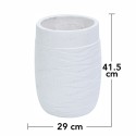 Ghiveci ecologic, Eco-friendly, Naimeed D6382, Mediu, din materiale minerale, Alb, 41,5x29x29cm Ghiveci ecologic, Eco-friendly, Naimeed D6382, Mediu, din materiale minerale, Alb, 41,5x29x29cm
