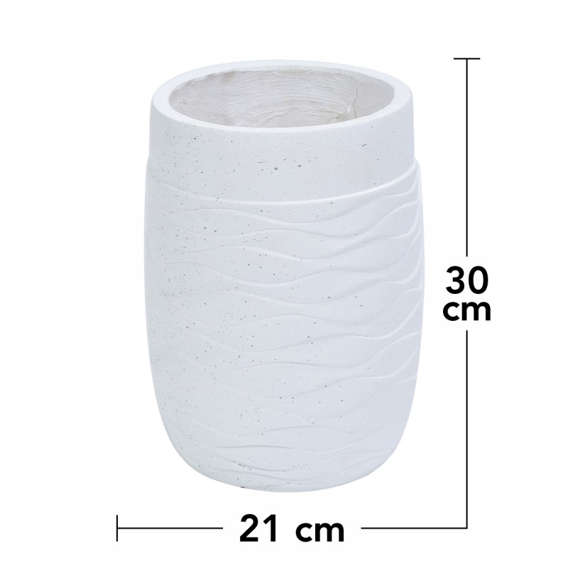 Ghiveci ecologic, Eco-friendly, Naimeed D6382, Mic, din materiale minerale, Alb, 30x21x21cm Ghiveci ecologic, Eco-friendly, Naimeed D6382, Mic, din materiale minerale, Alb, 30x21x21cm