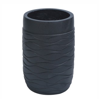 Ghiveci ecologic, Eco-friendly, Naimeed D6384 Mediu, din materiale minerale, Negru, 41,5x29x29cm Ghiveci ecologic, Eco-friendly, Naimeed D6384 Mediu, din materiale minerale, Negru, 41,5x29x29cm