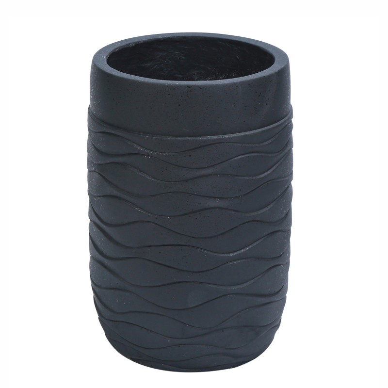 Ghiveci ecologic, Eco-friendly, Naimeed D6384 Mediu, din materiale minerale, Negru, 41,5x29x29cm Ghiveci ecologic, Eco-friendly, Naimeed D6384 Mediu, din materiale minerale, Negru, 41,5x29x29cm