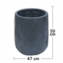 Ghiveci ecologic, Eco-friendly, Naimeed D6385, Mare, din materiale minerale, Negru, 50x47x47cm Ghiveci ecologic, Eco-friendly, Naimeed D6385, Mare, din materiale minerale, Negru, 50x47x47cm