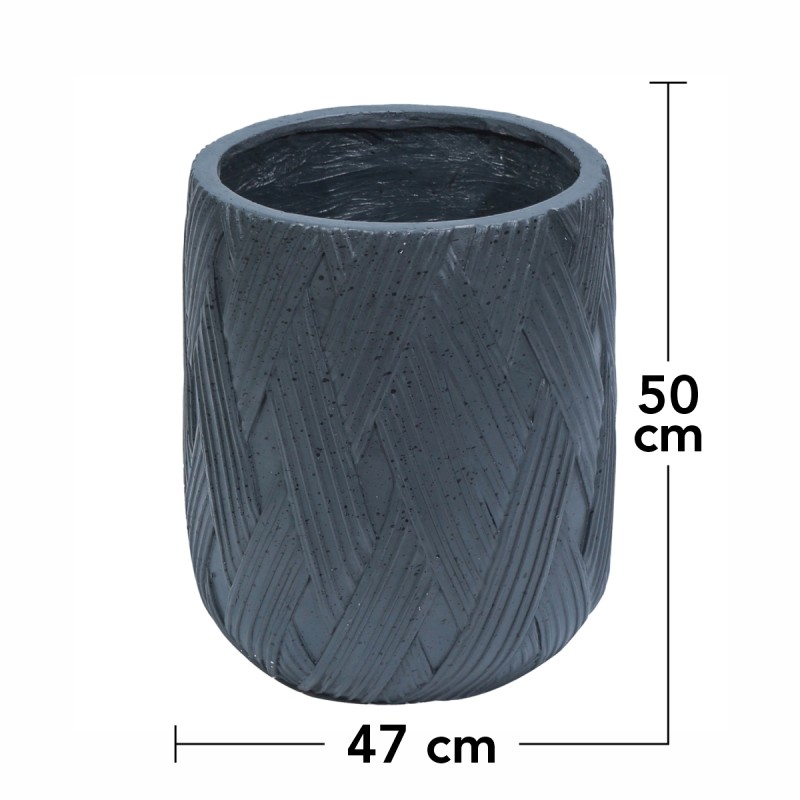 Ghiveci ecologic, Eco-friendly, Naimeed D6385, Mare, din materiale minerale, Negru, 50x47x47cm Ghiveci ecologic, Eco-friendly, Naimeed D6385, Mare, din materiale minerale, Negru, 50x47x47cm