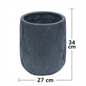 Ghiveci ecologic, Eco-friendly, Naimeed D6385, Mic, din materiale minerale, Negru, 34x27x27cm Ghiveci ecologic, Eco-friendly, Naimeed D6385, Mic, din materiale minerale, Negru, 34x27x27cm