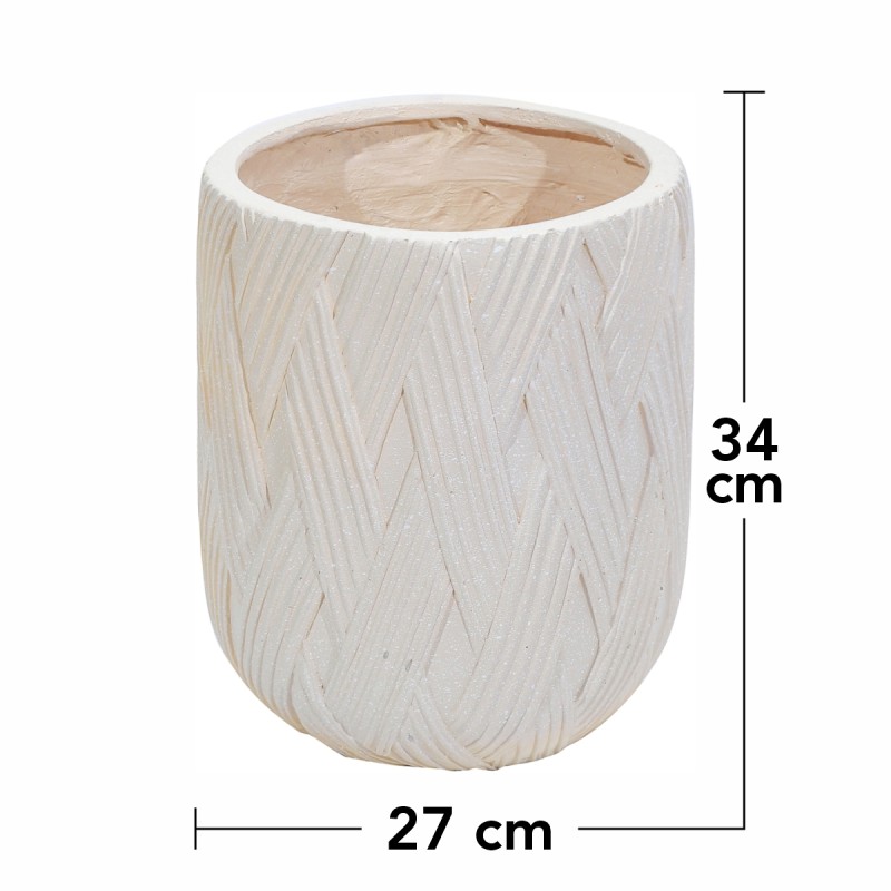 Ghiveci ecologic, Eco-friendly, Naimeed D6386, Mic, din materiale minerale, Crem, 34x27x27cm Ghiveci ecologic, Eco-friendly, Naimeed D6386, Mic, din materiale minerale, Crem, 34x27x27cm