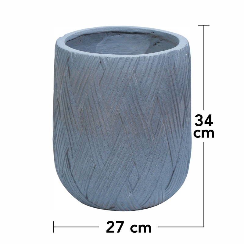 Ghiveci ecologic, Eco-friendly, Naimeed D6387, Mic, din materiale minerale, Gri, 34x27x27cm Ghiveci ecologic, Eco-friendly, Naimeed D6387, Mic, din materiale minerale, Gri, 34x27x27cm