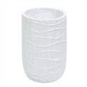 Ghiveci ecologic, Eco-friendly, Naimeed D6388 Mediu, din materiale minerale, Alb, 41x26x26cm