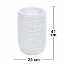 Ghiveci ecologic, Eco-friendly, Naimeed D6388 Mediu, din materiale minerale, Alb, 41x26x26cm