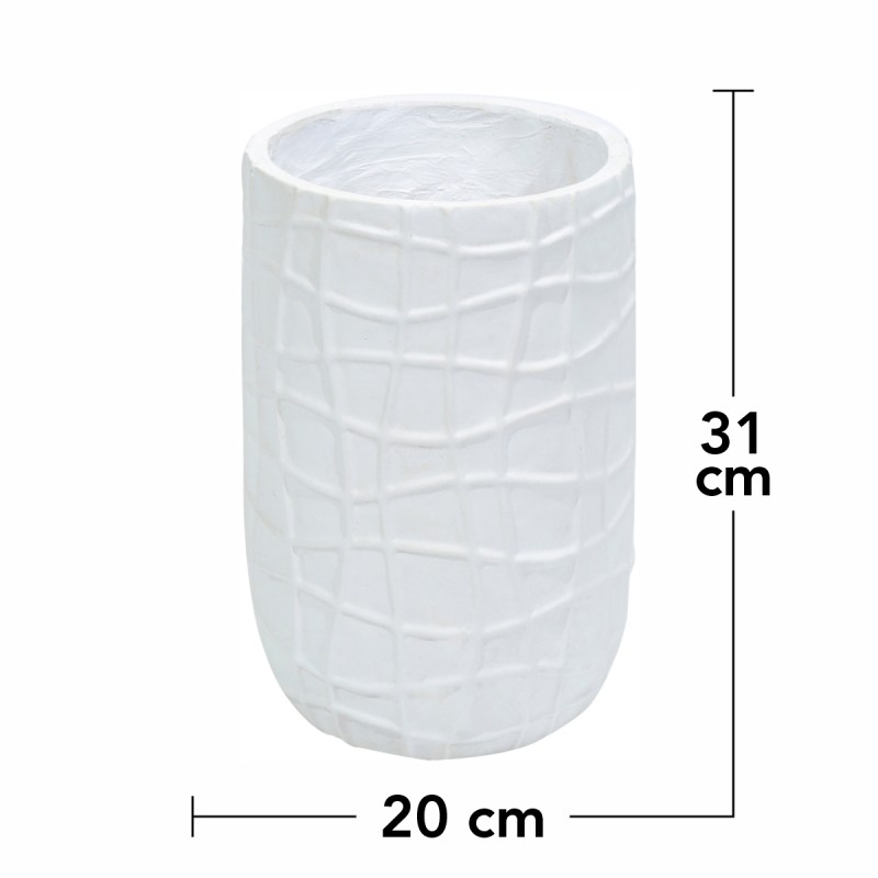 Ghiveci ecologic, Eco-friendly, Naimeed D6388, Mic, din materiale minerale, Alb, 31x20x20cm Ghiveci ecologic, Eco-friendly, Naimeed D6388, Mic, din materiale minerale, Alb, 31x20x20cm