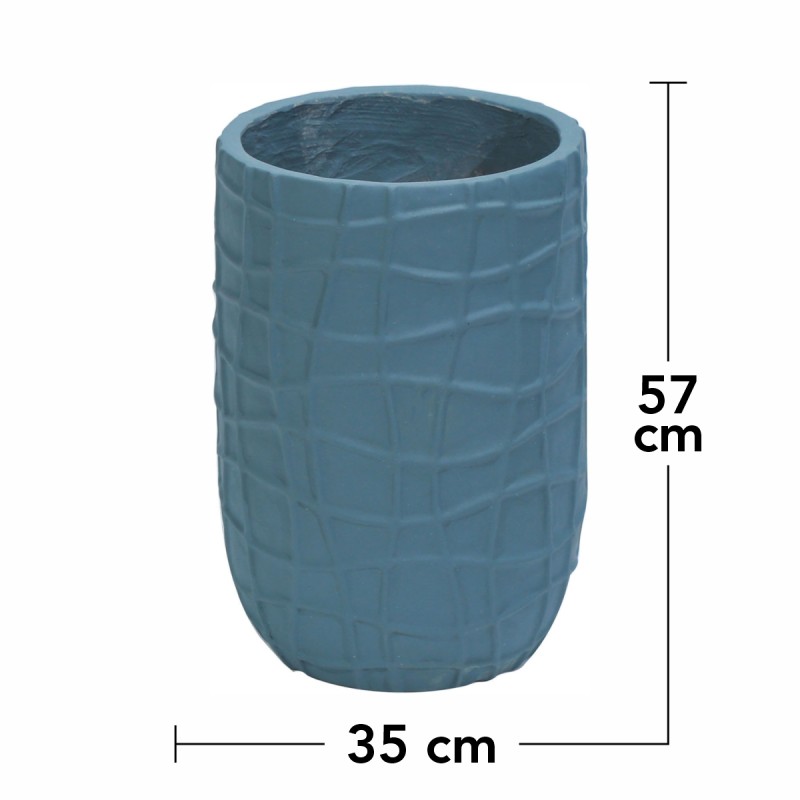 Ghiveci ecologic, Eco-friendly, Naimeed D6389, Mare, din materiale minerale, Albastru Provincial, 57x35x35cm