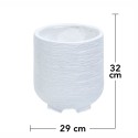 Ghiveci ecologic, Eco-friendly, Naimeed D6392 Mediu, din materiale minerale, Alb, 32x29x29cm Ghiveci ecologic, Eco-friendly, Naimeed D6392 Mediu, din materiale minerale, Alb, 32x29x29cm
