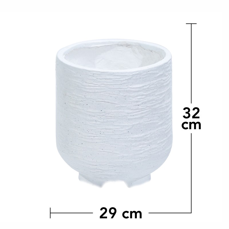 Ghiveci ecologic, Eco-friendly, Naimeed D6392 Mediu, din materiale minerale, Alb, 32x29x29cm Ghiveci ecologic, Eco-friendly, Naimeed D6392 Mediu, din materiale minerale, Alb, 32x29x29cm