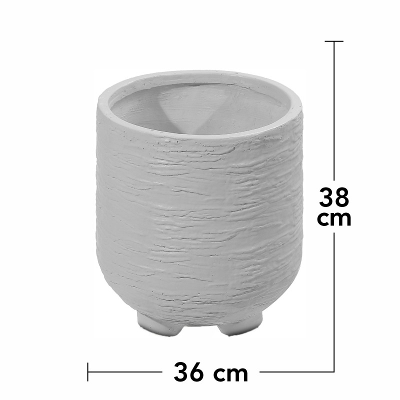 Ghiveci ecologic, Eco-friendly, Naimeed D6393, Mare, din materiale minerale, Gri, 38x36x36cm Ghiveci ecologic, Eco-friendly, Naimeed D6393, Mare, din materiale minerale, Gri, 38x36x36cm