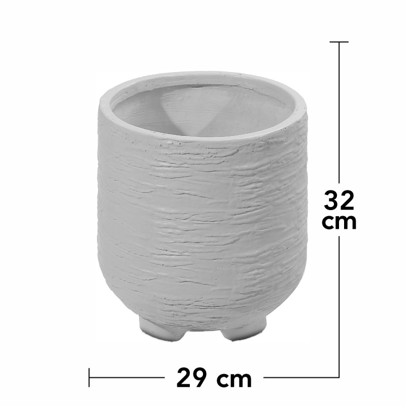 Ghiveci ecologic, Eco-friendly, Naimeed D6393 Mediu, din materiale minerale, Gri, 32x29x29cm Ghiveci ecologic, Eco-friendly, Naimeed D6393 Mediu, din materiale minerale, Gri, 32x29x29cm