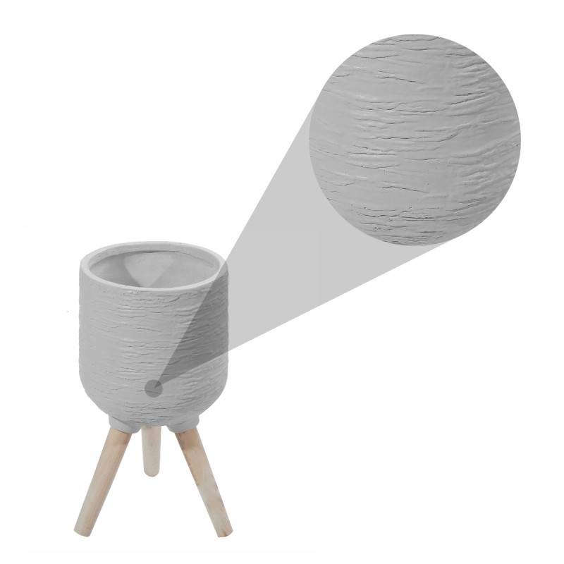 Ghiveci ecologic, Eco-friendly, Naimeed D6393 Mediu, din materiale minerale, Gri, 32x29x29cm Ghiveci ecologic, Eco-friendly, Naimeed D6393 Mediu, din materiale minerale, Gri, 32x29x29cm