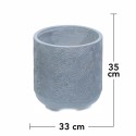Ghiveci ecologic, Eco-friendly, Naimeed D6396, Mare, din materiale minerale, Gri, 35x33x33cm Ghiveci ecologic, Eco-friendly, Naimeed D6396, Mare, din materiale minerale, Gri, 35x33x33cm