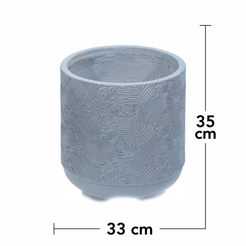 Ghiveci ecologic, Eco-friendly, Naimeed D6396, Mare, din materiale minerale, Gri, 35x33x33cm Ghiveci ecologic, Eco-friendly, Naimeed D6396, Mare, din materiale minerale, Gri, 35x33x33cm