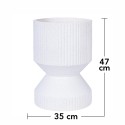 Ghiveci ecologic, Eco-friendly, Naimeed D6406, din materiale minerale, Alb, 47x35x35cm Ghiveci ecologic, Eco-friendly, Naimeed D6406, din materiale minerale, Alb, 47x35x35cm